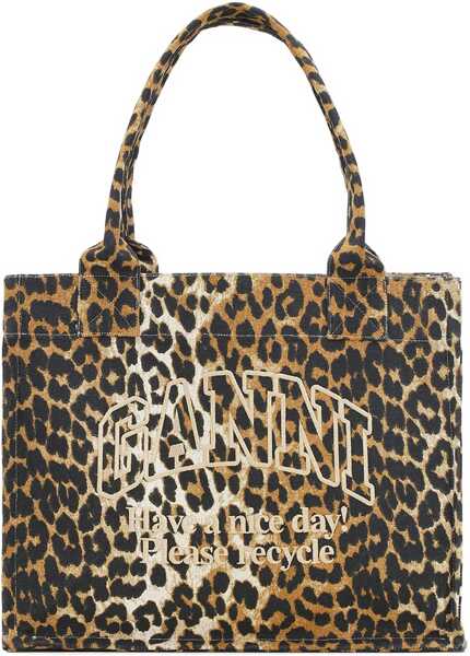 Genti de umar Ganni Leopard Print Tote Bag LEOPARD Femei (BM 18930577) 2