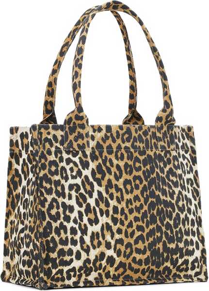 Genti de umar Ganni Leopard Print Tote Bag LEOPARD Femei (BM 18930577) 1