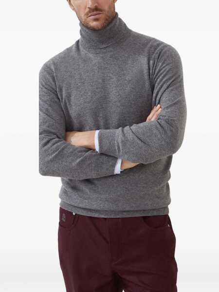 Pulovere Brunello Cucinelli Turtleneck Sweater GRIGIO SCUROCIOTTOLO Barbati (BM 18930604) 3