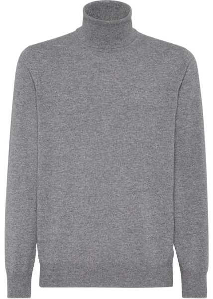 Pulovere Brunello Cucinelli Turtleneck Sweater GRIGIO SCUROCIOTTOLO Barbati (BM 18930604) 1