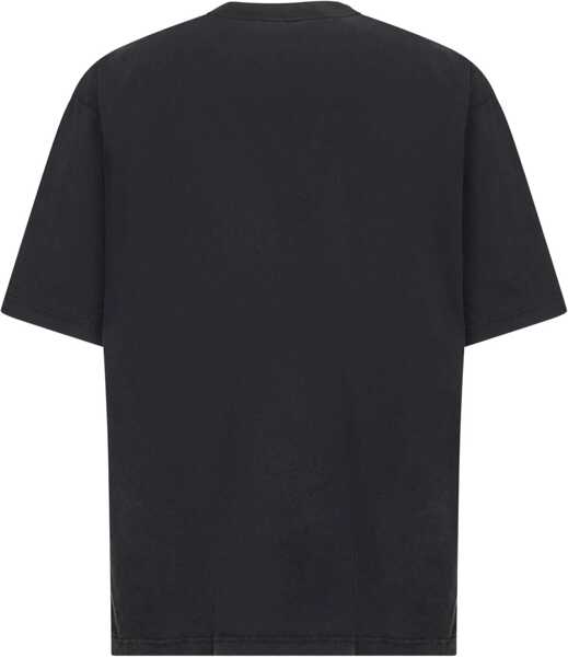 Tricouri Balenciaga Logo T-Shirt FADED WASHED BLACK Barbati (BM 18930619) 2