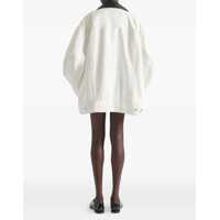 Geci Parka Dama - Geci Parka Givenchy Denim Jacket With Leather Collar OFF WHITE Femei (BM 18930637) - B-mall.ro