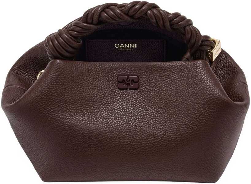 Genti de mana Ganni Bou small Handbag CHICORY COFFEE Femei (BM 18930670) 4