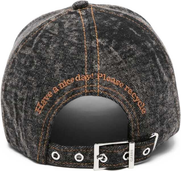 Sepci Ganni Denim Baseball Hat WASHED BLACK/BLACK Femei (BM 18930679) 2