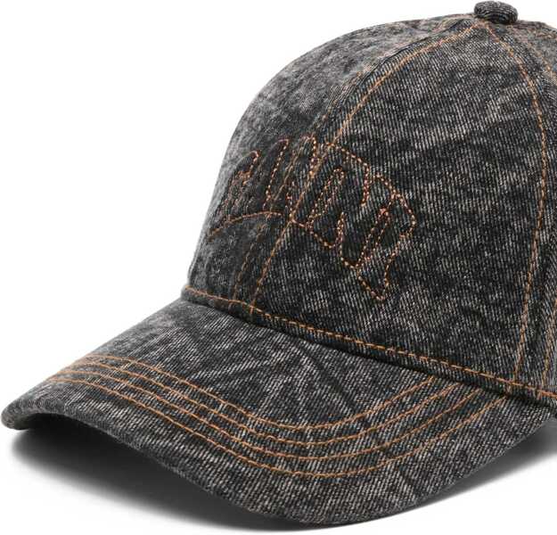 Sepci Ganni Denim Baseball Hat WASHED BLACK/BLACK Femei (BM 18930679) 3