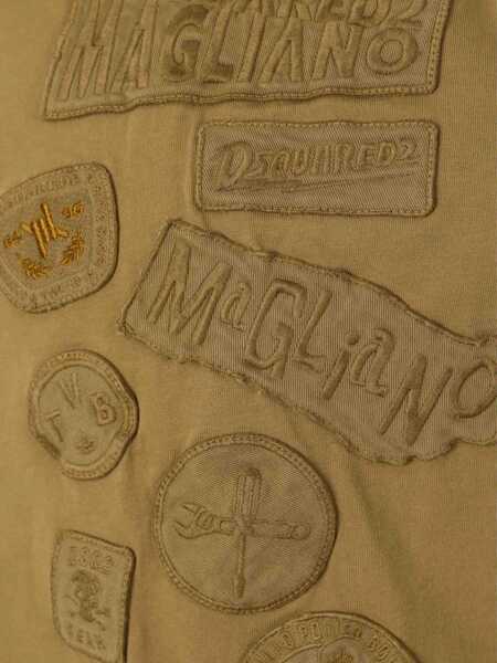 Tricouri DSQUARED2 Embroidered patches T-Shirt COCOA Barbati (BM 18930712) 3