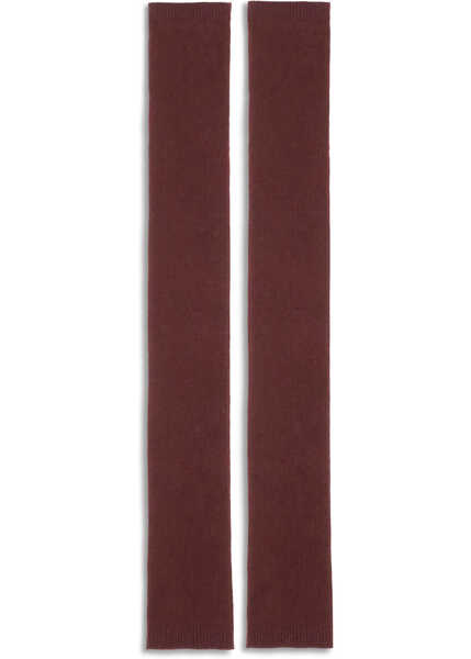 Manusi SA SU PHI Silk and cashmere Gloves BORDEAUX Femei (BM 18930724) 2