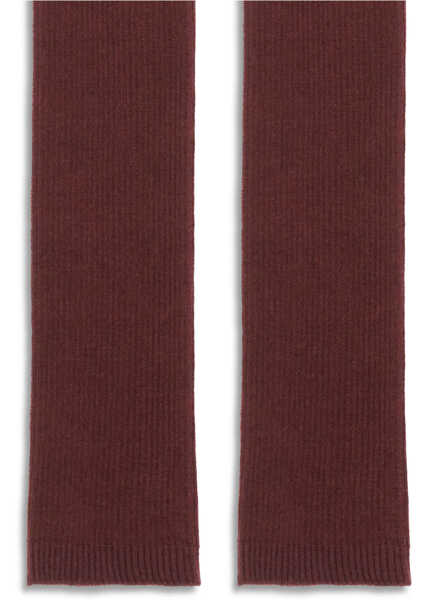 Manusi SA SU PHI Silk and cashmere Gloves BORDEAUX Femei (BM 18930724) 3