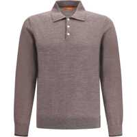 Tricouri Polo Cruna Knitted Long Sleeved Polo Shirt