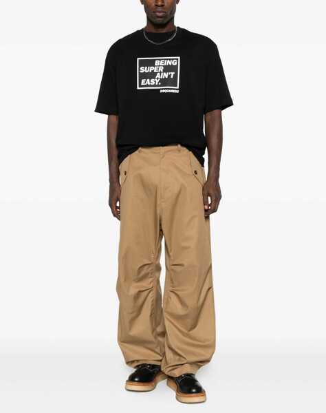 Tricouri DSQUARED2 Print T-Shirt BLACK Barbati (BM 18930763) 2