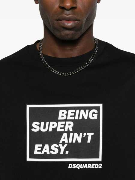 Tricouri DSQUARED2 Print T-Shirt BLACK Barbati (BM 18930763) 4