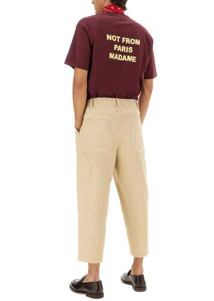 Tricouri DRLE DE MONSIEUR Cotton T-Shirt BORDEAUX Barbati (BM 18930805) 2