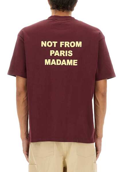 Tricouri DRLE DE MONSIEUR Cotton T-Shirt BORDEAUX Barbati (BM 18930805) 3
