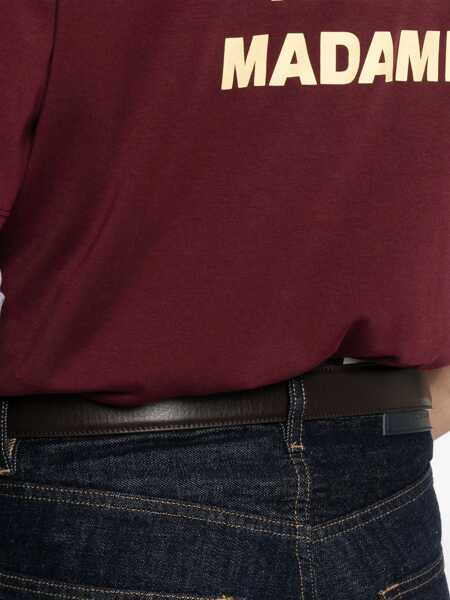 Tricouri DRLE DE MONSIEUR Cotton T-Shirt BORDEAUX Barbati (BM 18930805) 5