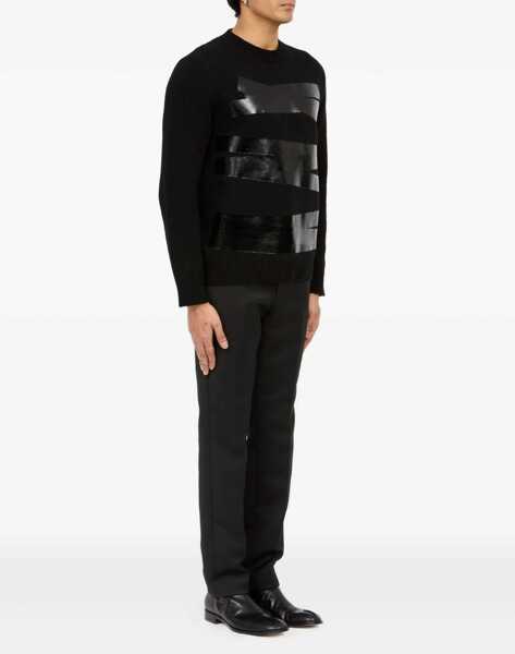 Pulovere MM6 Maison Margiela Sweater With Tape BLACK Barbati (BM 18930808) 3