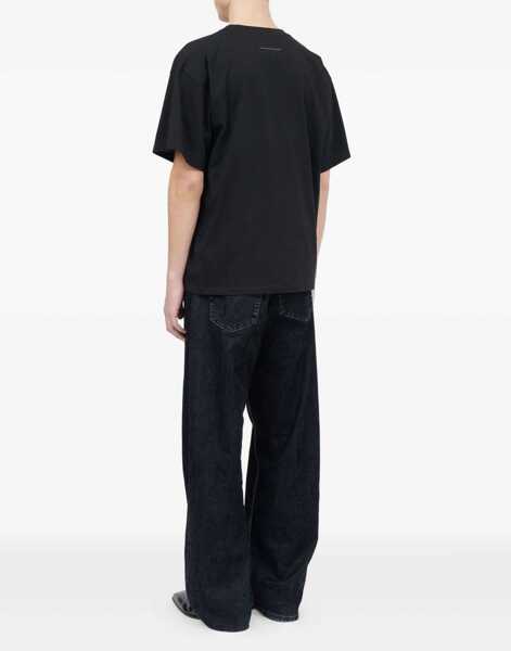 Tricouri MM6 Maison Margiela T-Shirt With Logo BLACK Barbati (BM 18930817) 5