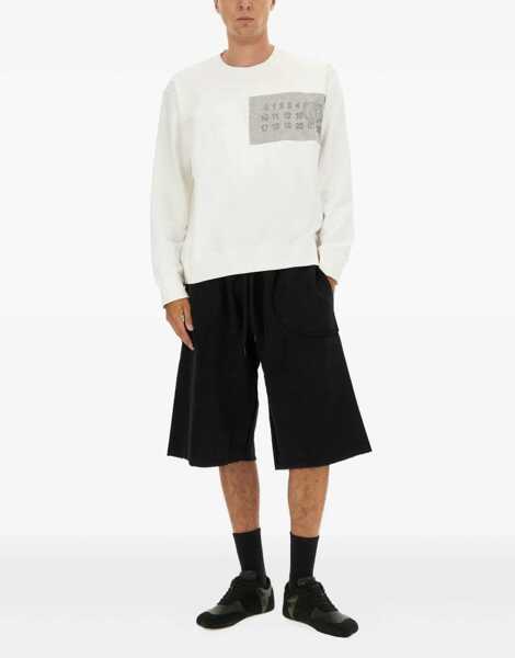 Bluze de trening MM6 Maison Margiela Sweatshirt With Logo WHITE Barbati (BM 18930823) 2