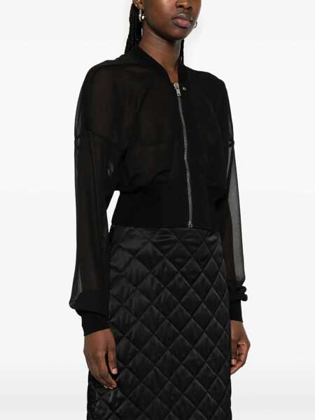 Sacouri office RICK OWENS LILIES Flight Jacket BLACK Femei (BM 18930841) 3