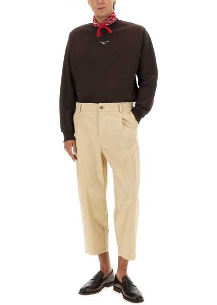 Bluze de trening DRLE DE MONSIEUR Sweatshirt With Slogan BROWN Barbati (BM 18930853) 2