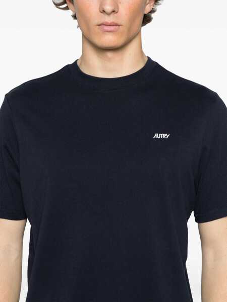 Tricouri AUTRY T-Shirt With Logo BLUE Barbati (BM 18930862) 4