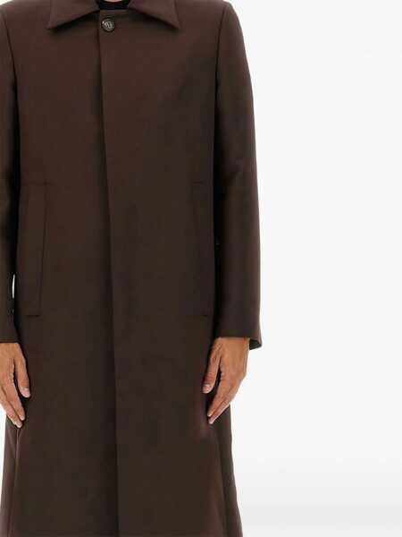 Paltoane MM6 Maison Margiela Wool Blend Coat BROWN Barbati (BM 18930865) 2