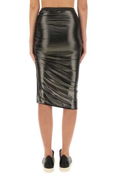 Fuste casual RICK OWENS LILIES Draped Midi Skirt GREY Femei (BM 18930880) 3