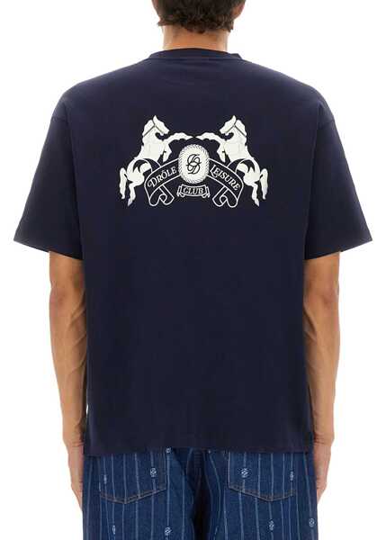 Tricouri DRLE DE MONSIEUR T-Shirt Le Emblme Chevaux BLUE Barbati (BM 18930892) 3