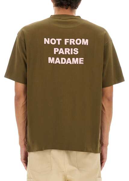 Tricouri DRLE DE MONSIEUR Cotton T-Shirt BROWN Barbati (BM 18930895) 3