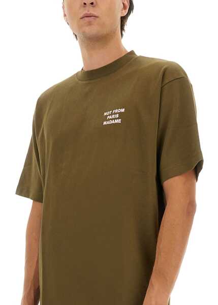 Tricouri DRLE DE MONSIEUR Cotton T-Shirt BROWN Barbati (BM 18930895) 4