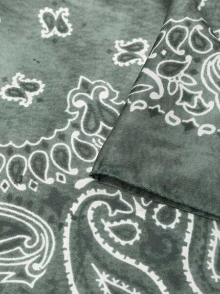 Esarfe Golden Goose Scarf With Paisley Pattern GREEN Barbati (BM 18930904) 4