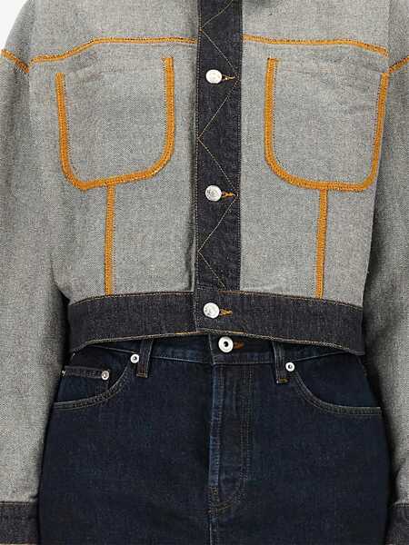 Sacouri office MOSCHINO JEANS Denim Jacket BLUE Femei (BM 18930916) 2