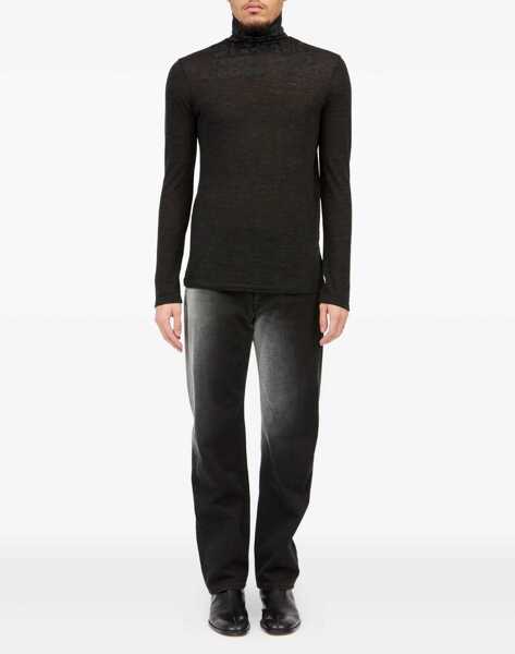 Pulovere MM6 Maison Margiela Wool Turtleneck Sweater BLACK Barbati (BM 18930934) 2