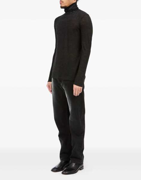 Pulovere MM6 Maison Margiela Wool Turtleneck Sweater BLACK Barbati (BM 18930934) 4