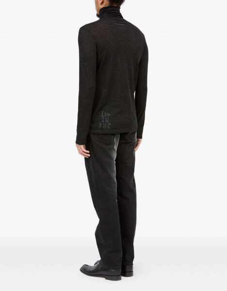 Pulovere MM6 Maison Margiela Wool Turtleneck Sweater BLACK Barbati (BM 18930934) 5
