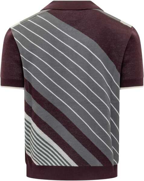 Tricouri Polo Casablanca Diagonal Tennis Polo Shirt PURPLE Barbati (BM 18930940) 2