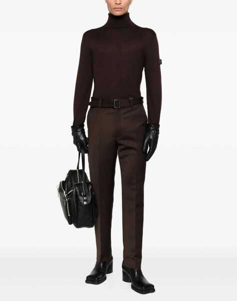 Pantaloni casual MM6 Maison Margiela Belted Pants BROWN Barbati (BM 18930964) 2
