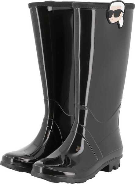Cizme de iarna Karl Lagerfeld Rain Boots With Logo BLACK Fete (BM 18931087) 2