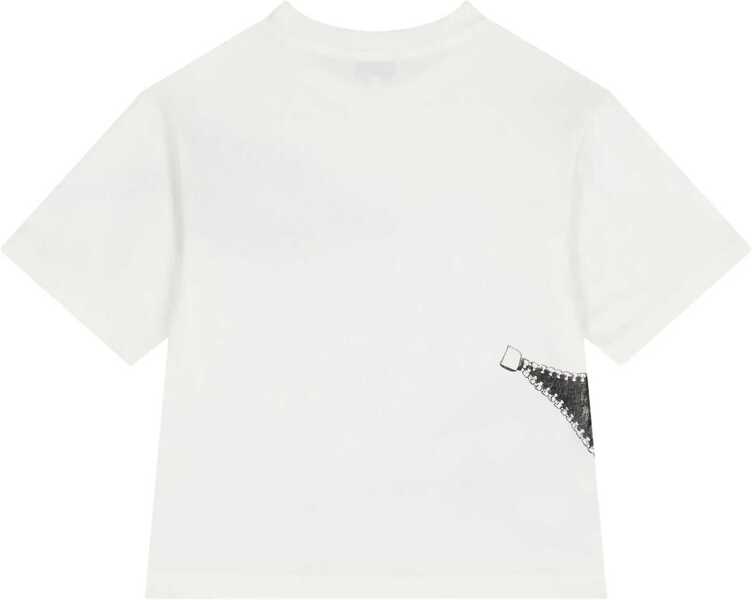 Tricouri Marc Jacobs Logo Print T-Shirt IVORY Baieti (BM 18931120) 2