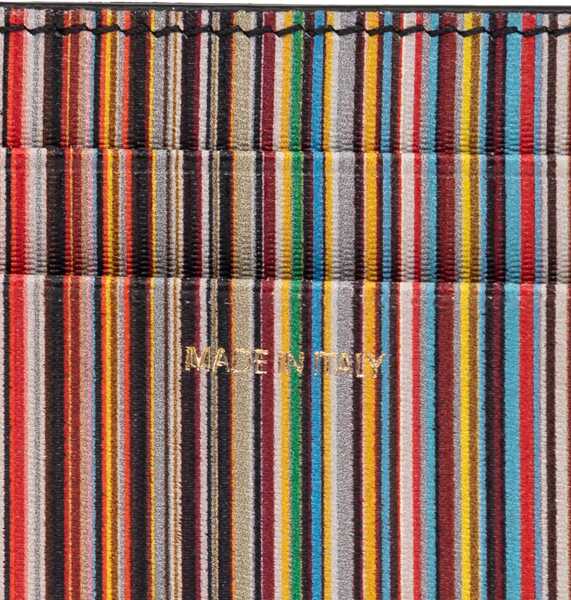 Portofele Paul Smith Signature Stripe Card Holder BLACK Barbati (BM 18931186) 4