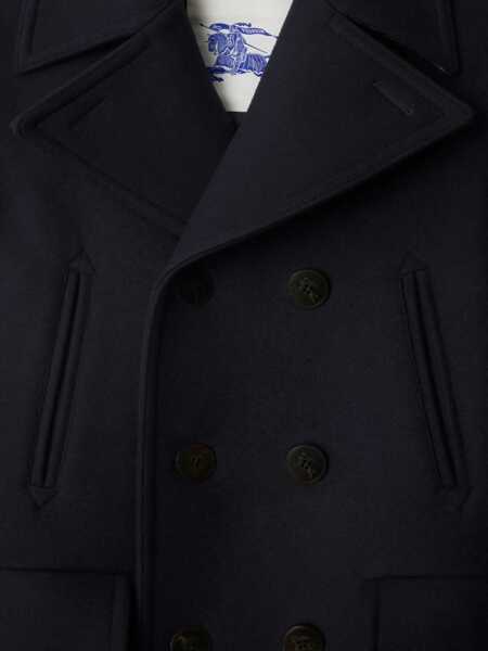 Paltoane Burberry Peacoat In Wool BLUE Barbati (BM 18931279) 2