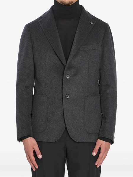 Jachete Tagliatore Single-Breasted Cashmere Jacket GREY Barbati (BM 18931312) 1
