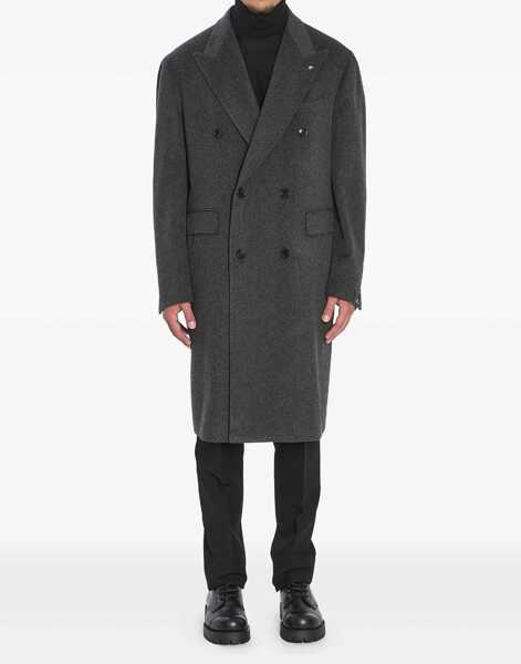 Paltoane Tagliatore Pino Lerario Double-Breasted Coat GREY Barbati (BM 18931315) 2