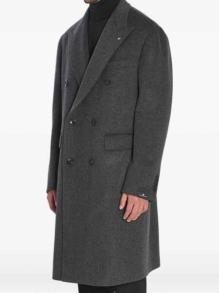 Paltoane Tagliatore Pino Lerario Double-Breasted Coat GREY Barbati (BM 18931315) 3