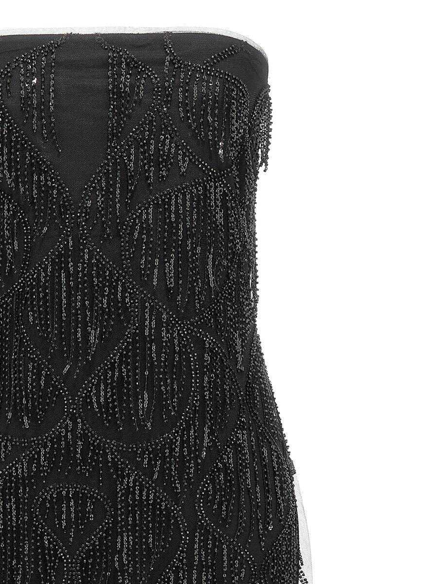 Rochii ROTATE Birger Christensen Rotate Birger Christensen Sequins Midi Tube Dress Black Femei (BM 18932388) 3