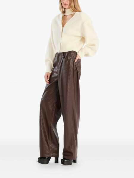 Cardigane ROTATE Birger Christensen Rotate Birger Christensen Scarf Cardigan WHITE Femei (BM 18932400) 2