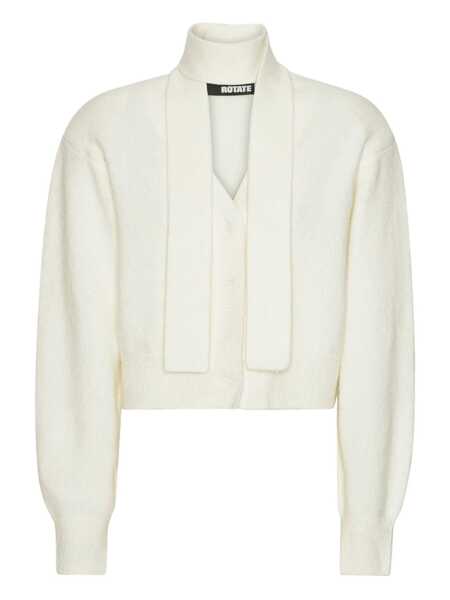 Cardigane ROTATE Birger Christensen Rotate Birger Christensen Scarf Cardigan WHITE Femei (BM 18932400) 1