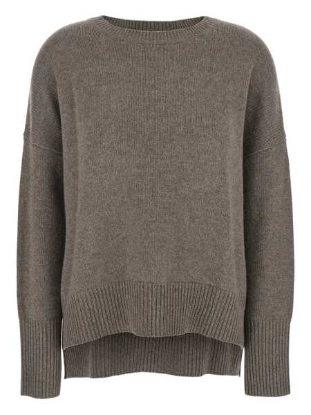 Pulovere Lisa Yang Mila Grey Sweater With Ribbed Trim In Cashmere Woman GREY Femei (BM 18933261) 1