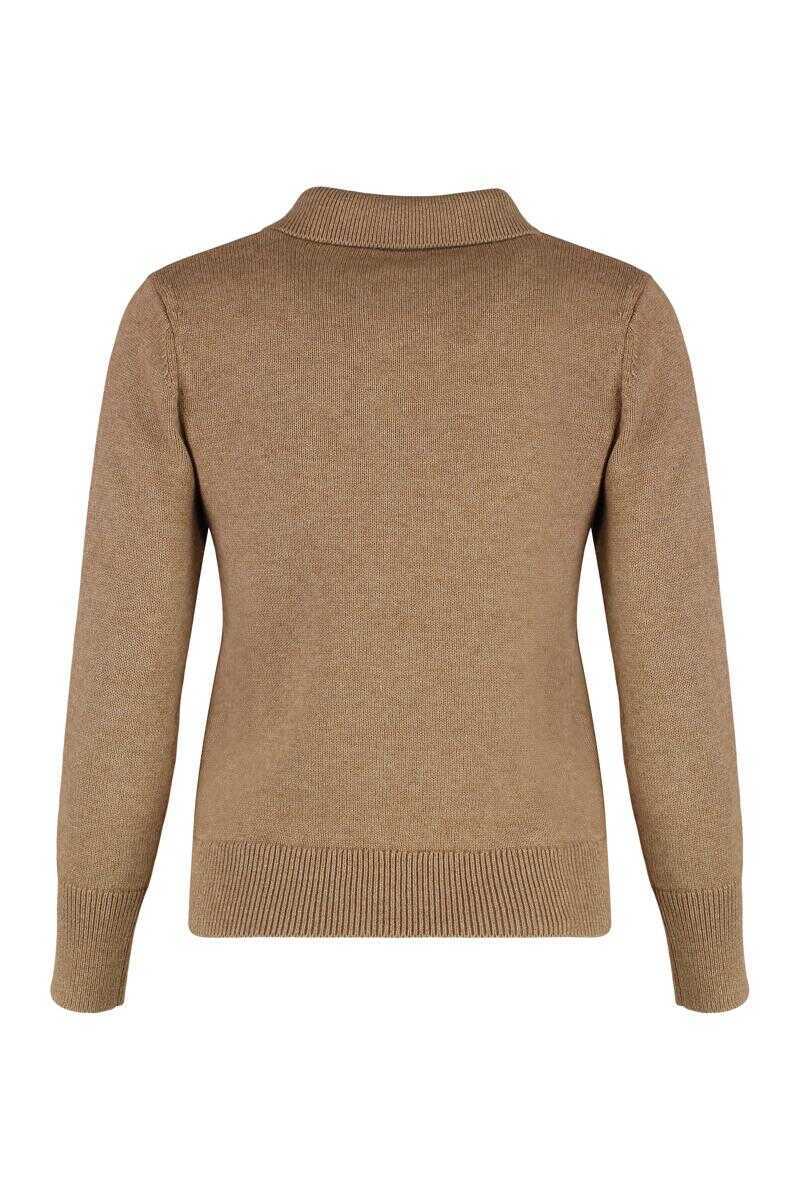 Pulovere Isabel Marant Isabel Marant toile Nola Cotton-Wool Blend Sweater Brown Femei (BM 18933561) 2