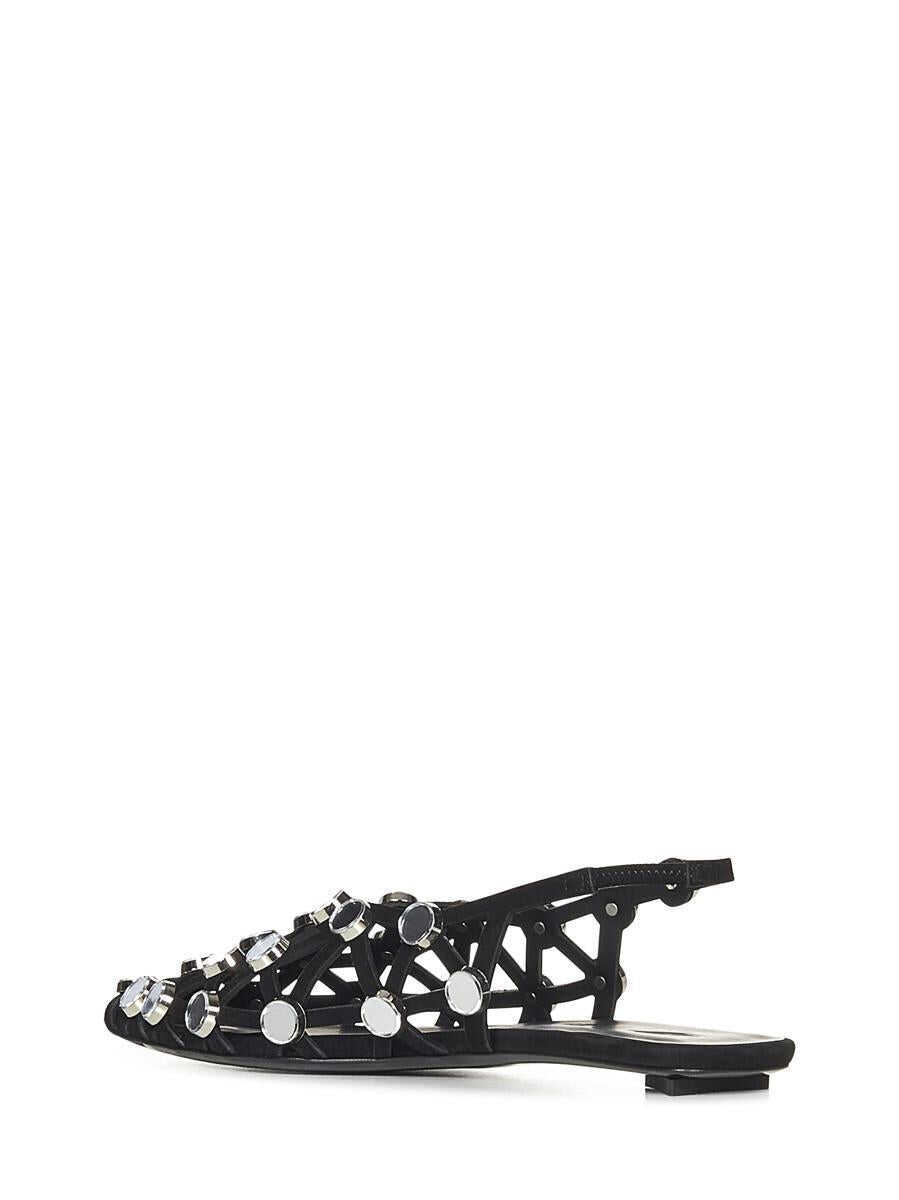 Balerini THE ATTICO The Attico Grid Ballet Shoes Black Femei (BM 18933600) 3