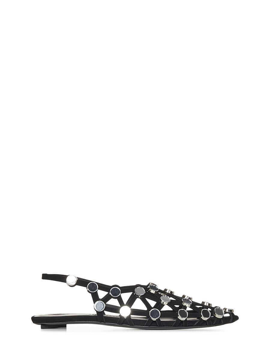 Balerini THE ATTICO The Attico Grid Ballet Shoes Black Femei (BM 18933600) 1